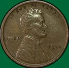 1918 Lincoln Wheat Cent Choice Extremely Fine XF+ Coin #40877