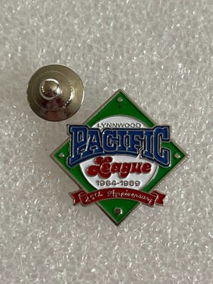 Vintage Pacific League Lynwood Baseball 25th anniversary WA Pin. (A1)