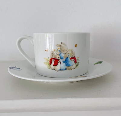 Peter Rabbit Beatrix Potter Teetasse & Untertasse, Schmetterlinge, Frederick Warne & Co