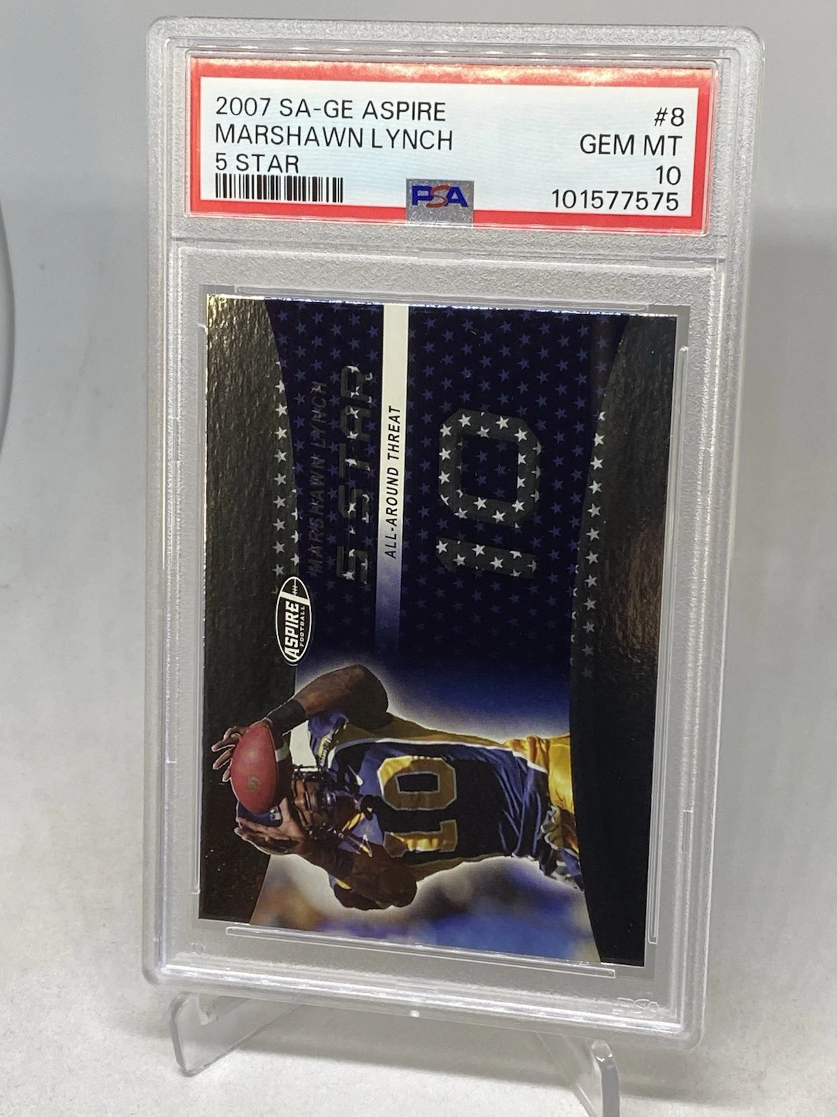 Marshawn Lynch SA-GE Aspire 5 Star #8 Base