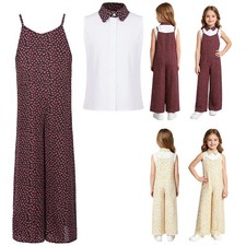 Girls Outfits Print Patchwork Collar Two-piece Suit Boho Tops And Romper Party