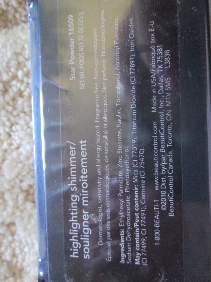 BeautiControl Star Powder Highlighting Shimmer 16509 Face Highlighter Makeup NIP - Image 3 of 3