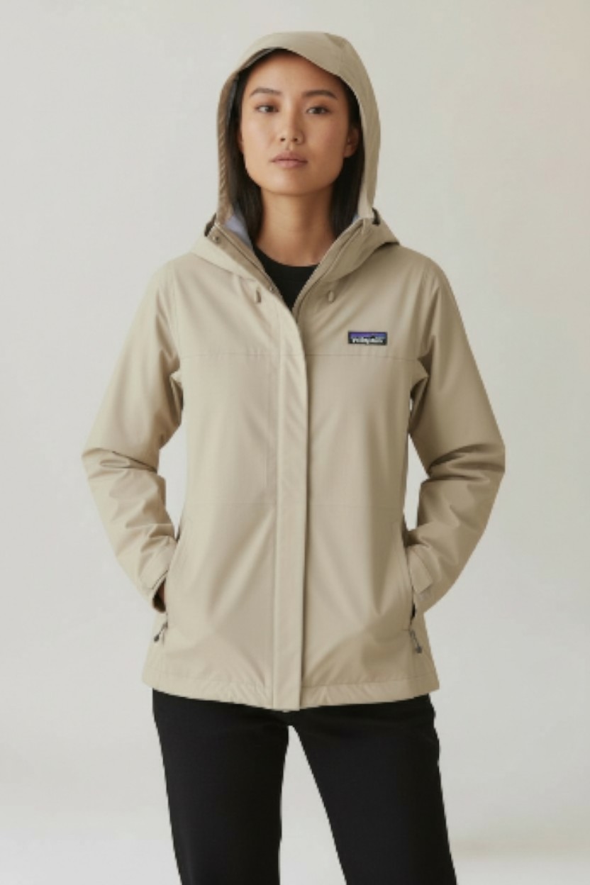 Patagonia Torrentshell 3L Rain Hooded Jacket FA25 Women's Lrg Wool White NWT