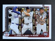 2025 Topps League Leaders Shohei Ohtani, Manny Machado, Willy Adames #86