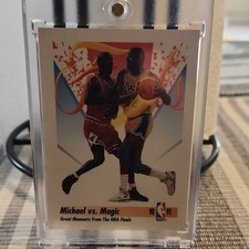 SkyBox 1991-92 Michael Jordan Magic Johnson #333 NBA Finals Chicago Bulls Lakers