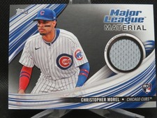 CHRISTOPHER MOREL 2023 TOPPS MAJOR LEAGUE MATERIAL RC SP #D 105/199 CUBS