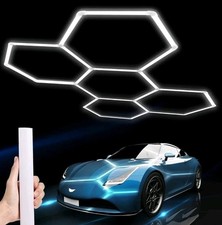 Hexagon LED Garage Light: 25 Pack Updated Bigger Size, 26400LM Super Bright Car