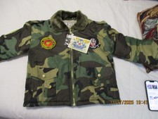WING COMMANDER MILITARY PATCHES CAMO 6T FULL ZIP JACKET