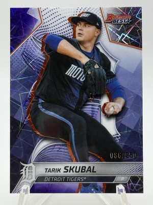 2025 Bowmans Best Purple Lazer Refractors #12 Tarik Skubal 086/250