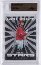 2018 Leaf Valiant Stars Pre Production Proof Clear Black 1/1 Shohei Ohtani RC