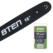 8TEN 16" Chainsaw Guide Bar & Chain .058 3/8 60DL for Husqvarna 460 455 262 359