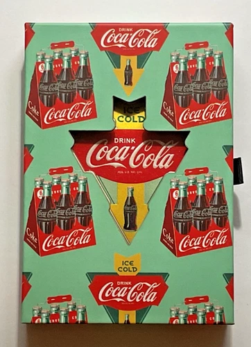 Coca-Cola® Vintage 1 oz Silver Colorized Shaped Sign w/ Box & COA