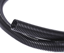 25Ft - 1/2 Inch Split Wire Loom Tubing - Black