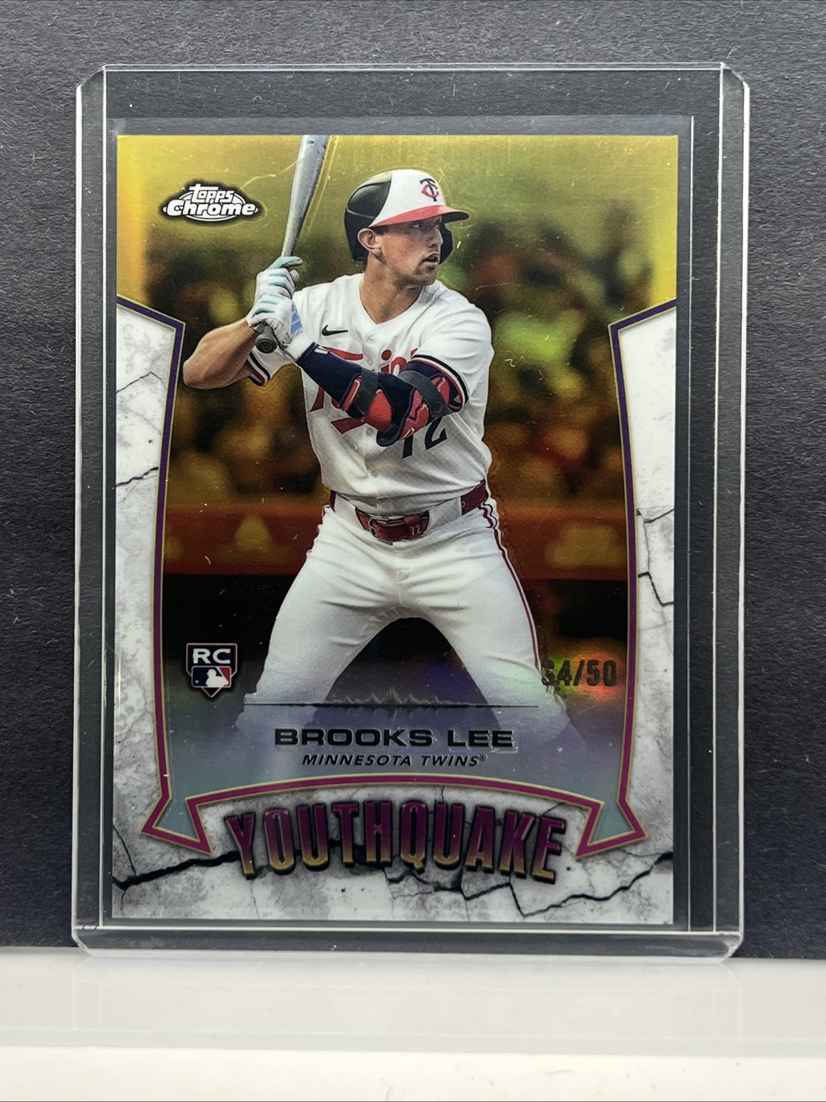 2025 Topps Chrome Brooks Lee Youthquake RC Gold Refractor /50 #YG-1 Twins
