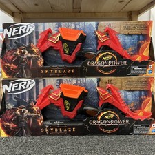 NERF DragonPower Skyblaze Dart Bow - 10 Nerf Darts, 5-Dart Storage 2Pack New