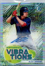 2022 Bowman Blaze Jordan Virtuosic Vibrations Auto /30 Boston Red Sox #VV-10