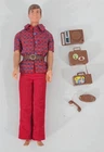 S-693 VINTAGE 1970'S MATTEL BARBIE BUSY TALKING KEN DOLL WITH ORIGINAL CLOTHES