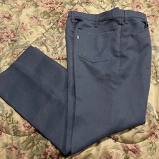 VTG 70's Levi Strauss Mens Gray Bootcut Pants Classic Fit Casual Work Size 36x31