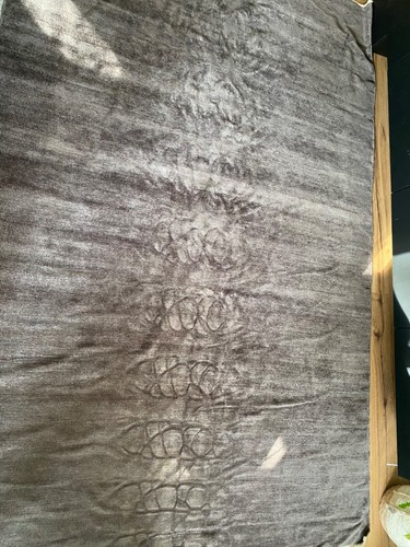 Flachgewebeteppich, handgewebt, 200x300 dunkelgrau - Bild 9 von 9
