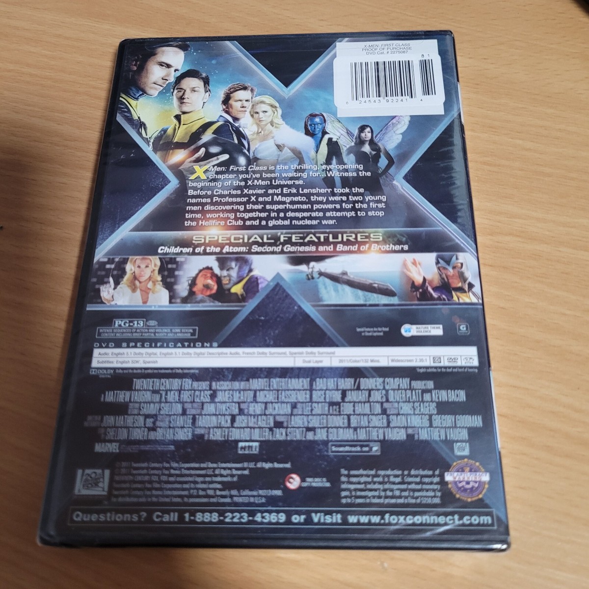 NEW SEALED X-Men First Class (DVD, 2011) James McAvoy & Michael