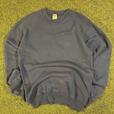 Basics by Russell Pullover Sweatshirt Mens M Made in USA Regular Fit Crew Neck