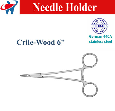 Abbey Needle Holder Ortho Dental Surgical Needle Holder Scissor, Size: 5'', EA