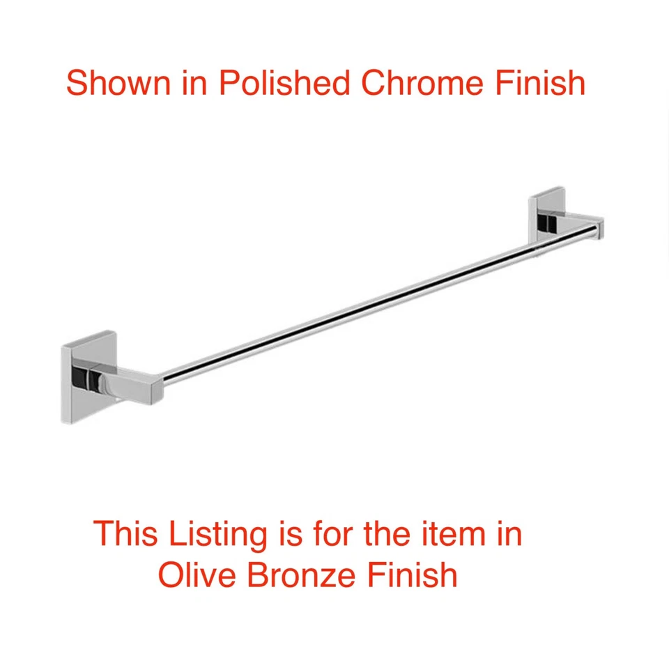 Graff G-9108-OB Universal 24" Towel Bar - Olive Bronze Finish - Image 2 of 4