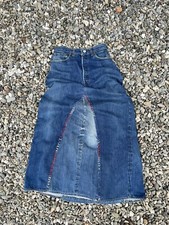 1970s Levi  s Maxi Skirt Redline Selvedge Denim DIY Single Stitch Vintage
