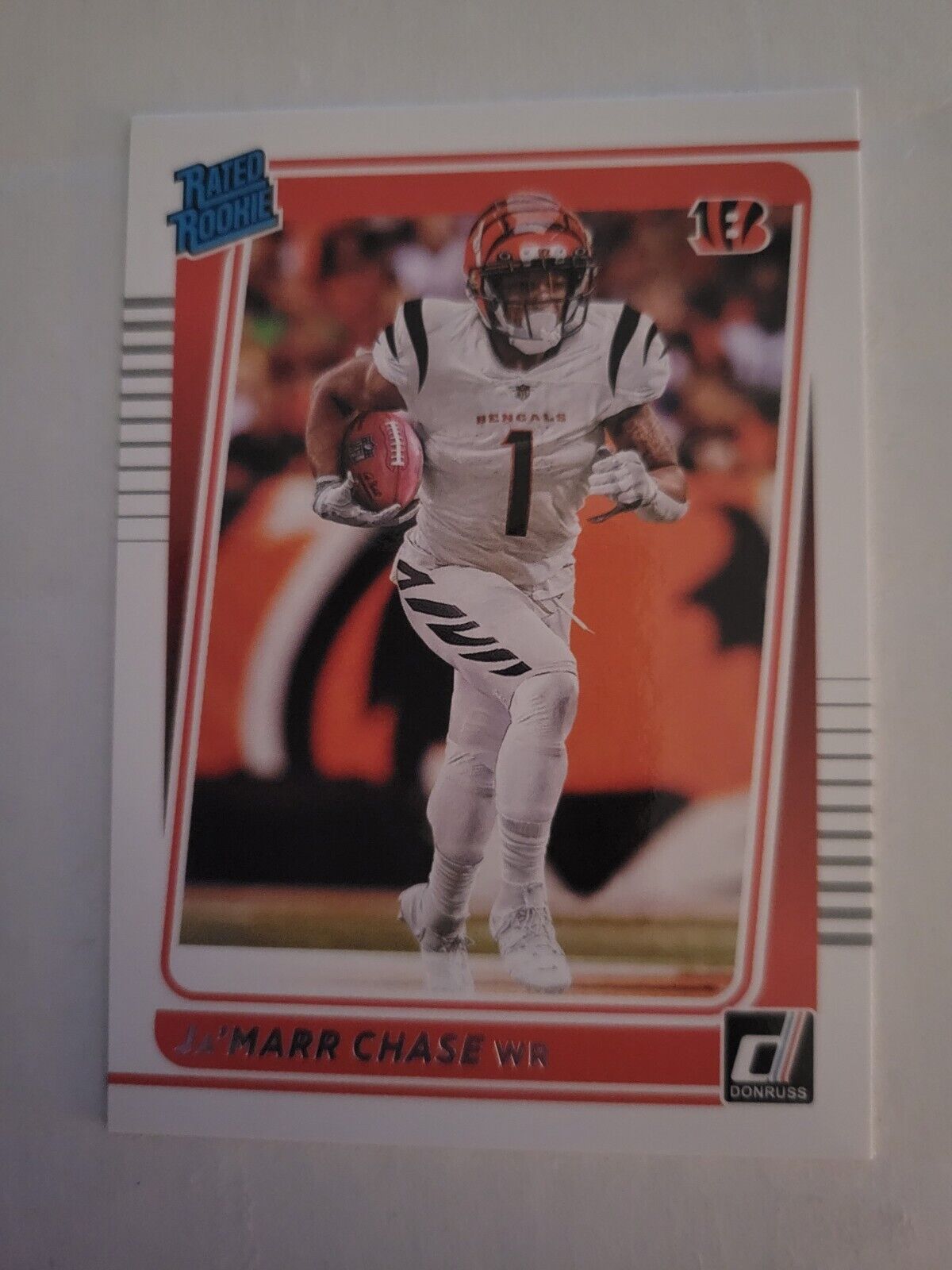 2021 Donruss Ja'Marr Chase Rated Rookie Card RC #262 Bengals