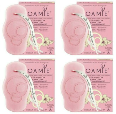 Foamie HibiscusShampoo Bar Solid damaged hair Made in Germany 2.8 oz. 4 PK