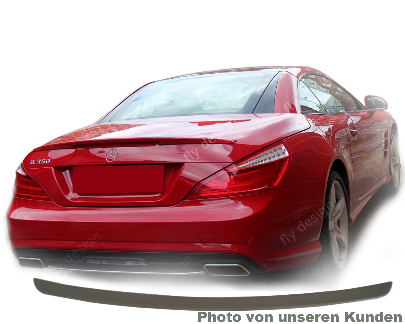 Rear spoiler lip suitable for MERCEDES SL R231, new spoiler trunk lid tuning