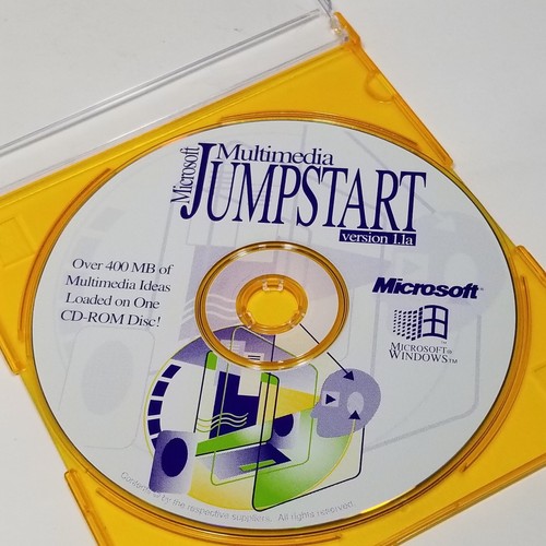 ⭐️⭐️⭐️⭐️⭐️ CD Disc Microsoft Multimedia Jumpstart Ver 1.1a - Afbeelding 1 van 6