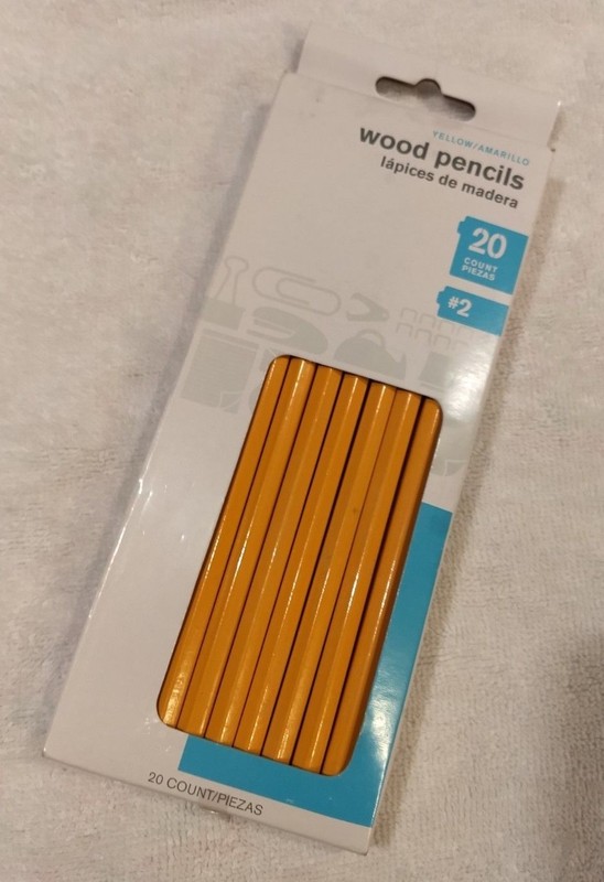 Woodcase Pencils, #2 HB, Yellow, 20-Count Full Box Unsharpened