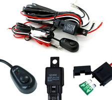 Universal Fit Relay Harness Wire Kit with LED Light On/Off Switch Compatible wit