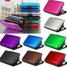 Waterproof Card Case Box Business ID Credit Card Wallets Holder Aluminum Plastic