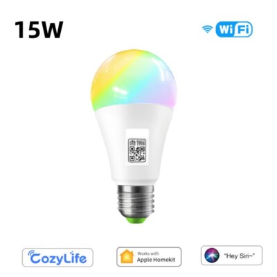 Homekit Smart Light Bulb 15W E27 RGB