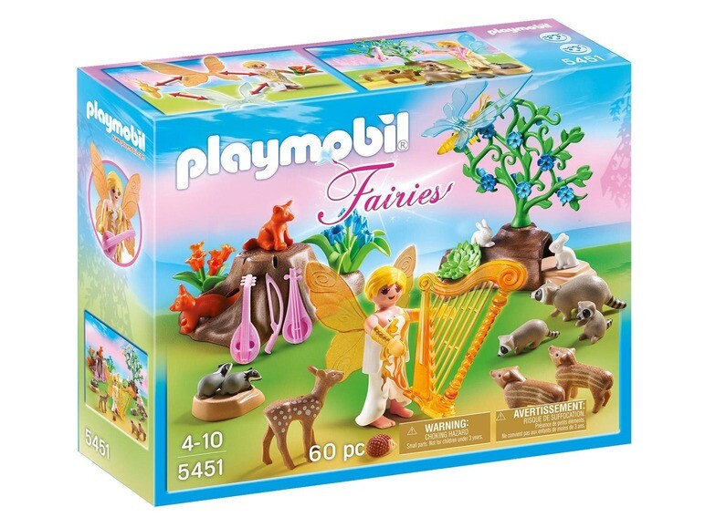Playmobil Fairies 5451 Music Fairy with Woodland Animals NEW
