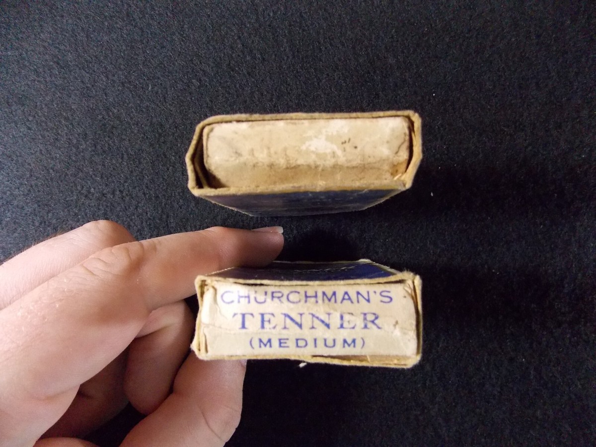 churchmans tenner cigarettes Lot of 2 Vintage Churchman Tenner Medium Empty Cigarette Packets Boxes
