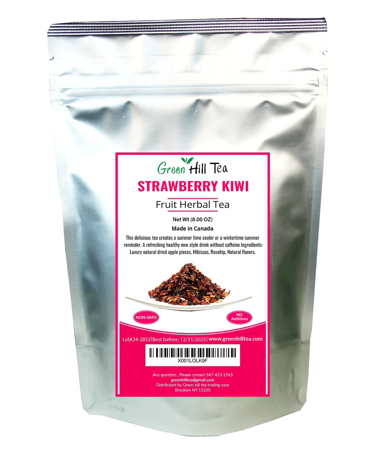 Strawberry Kiwi Fruit Herbal Tea loose leaf  tea 1/2 LB
