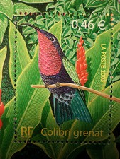 FRANCE 2003, timbre 3550, OISEAUX, COLIBRI' GRENAT, neuf**, MNH BIRDS