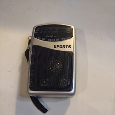 Street Beat Sports Model PR-35M - AM/FM - Silver Radio - Tested  Working