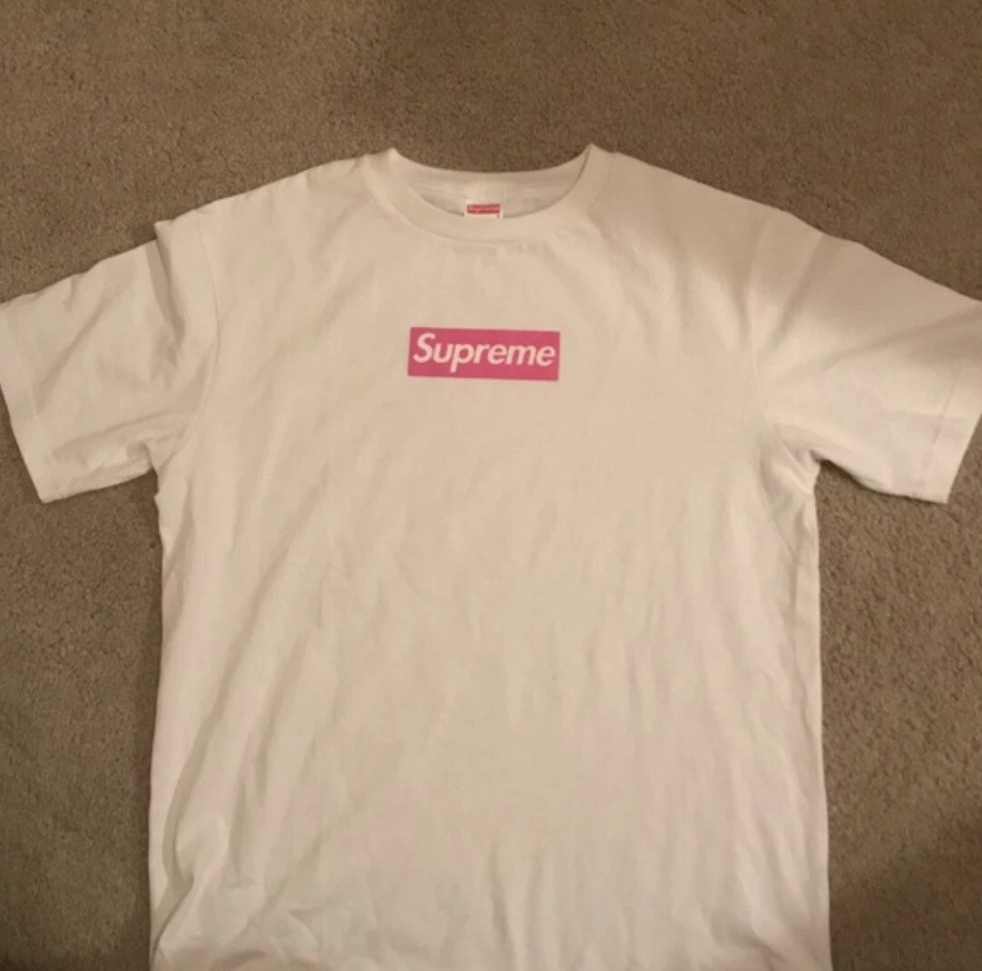 Rare Supreme Pink Box Logo Tee