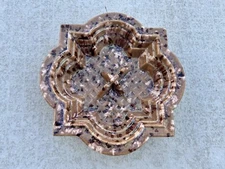 Atlantic Mold Large Ashtray 70's Vintage MCM 10" Cigarette Brown Speckled