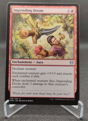 impending mtg cards MTG #139 Impending Doom Theros Beyond Death magic the gathering card