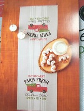 St. Nicholas Square Farmhouse Christmas Table Runner 36" x 13" Holiday Runner