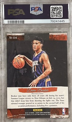 2015 Panini Court Kings Devin Booker Rookie Card PSA 10 | eBay
