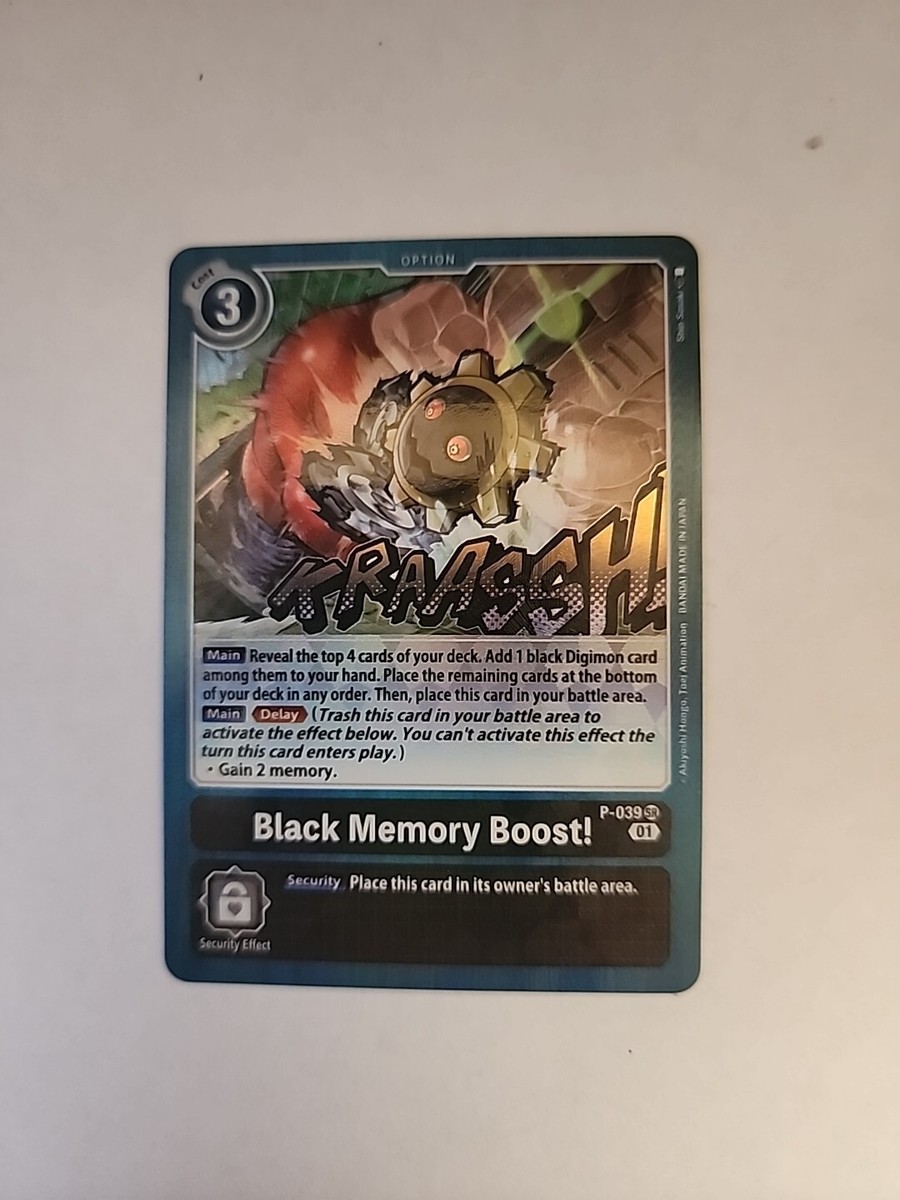 Trading Card Game Advanced Booster Digimon Generation Promo Black Memory Boost! P-039 [Reprint]