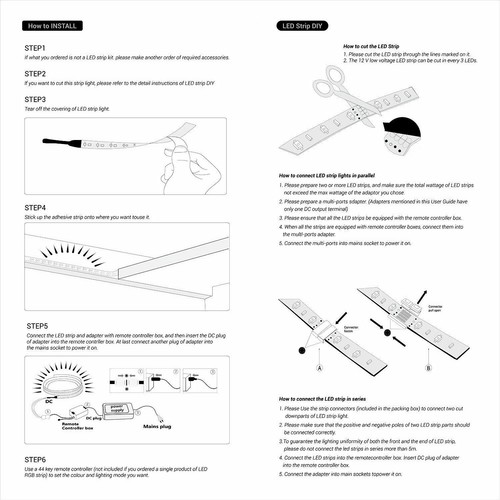 LED STRIP LIGHTS 5050 RGB COLOUR CHANGING TAPE KITCHEN LIGHTING 1M 2M 3M 5M 10M - Picture 5 of 31