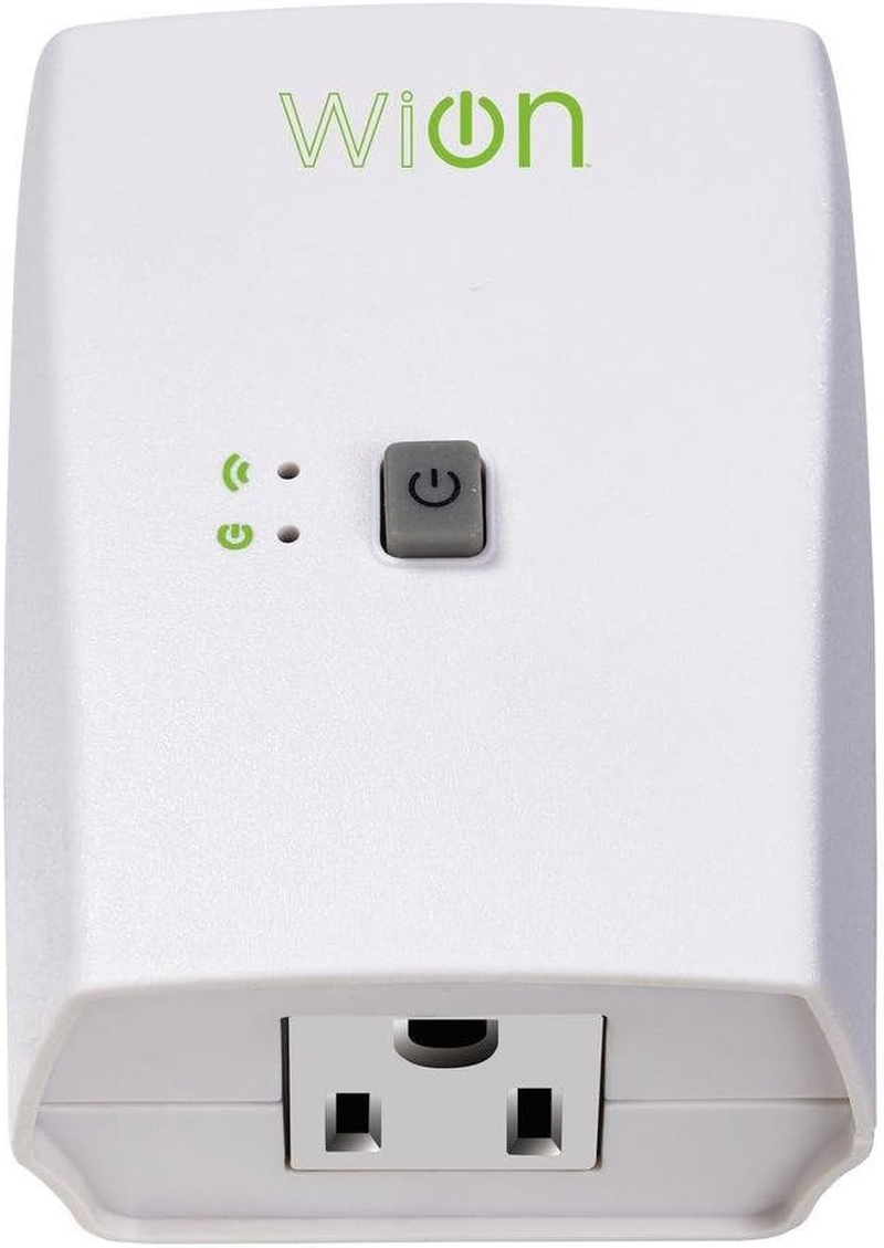 Wion 50050 Indoor Wifi Plug with 1 Grounded Outlet: White