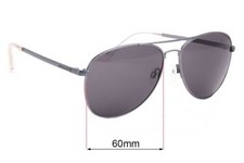 SFx Replacement Sunglass Lenses Fits Von Zipper Farva - 60mm Wide